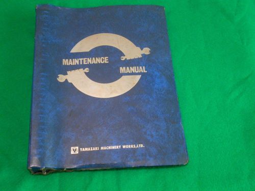 Mazak Lathe Micro Slant 15 With Fanuc 6T-B Maintenance Manual