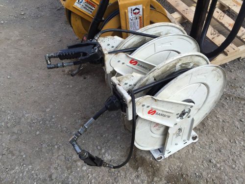Lot of two samson grease high pressure hose reels... for sale