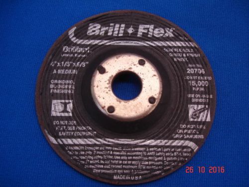 8-Sait Type 27 Depressed Center Grinding Wheels- 4 1/2&#034; x 1/4 x 7/8-A24R-BF