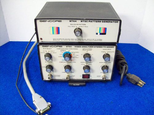 LOT, NT64 NTSC Pattern Generator, ST65 Video Analyzer Stereo TV Adder