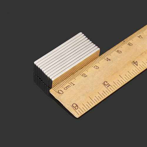 10pcs N52 40x10x2mm Super Strong Block Cuboid Magnets Rare Earth Neodymium Magne