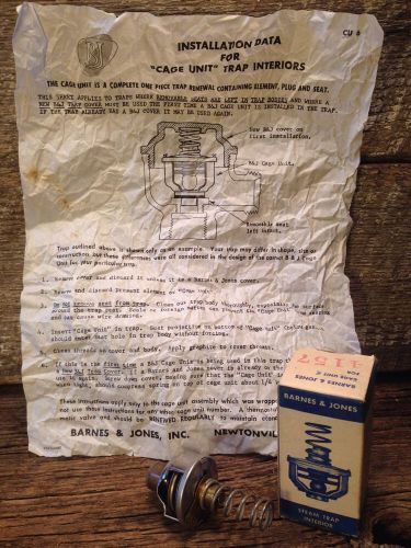 New old stock barnes and jones 4157 cage unit steam trap interior never used nos for sale
