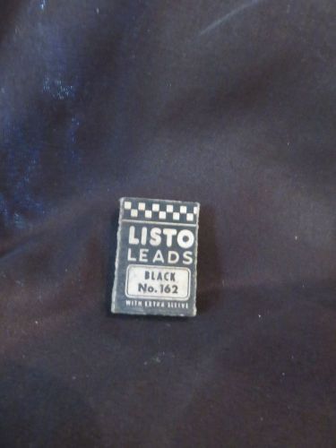 Vintage Listo Lead Black No. 162 Original - Made in USA