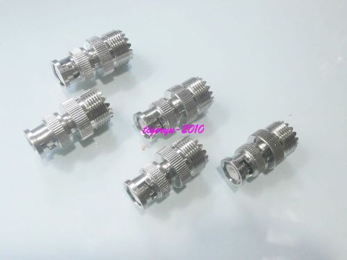 5pcs Adapter UHF SO239 female jack to BNC male plug RF connector coaxial