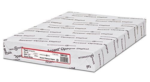 Accent Opaque Digital Text Warm White Smooth, 60 lb 8.5&#034; x 11&#034;, 500 Sheets per