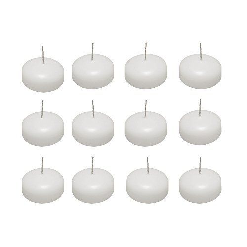 Lumabase LumaBase 75012 12 Count Small Floating Candles, 2&#034;L x 2&#034; W x 1.18&#034;H,