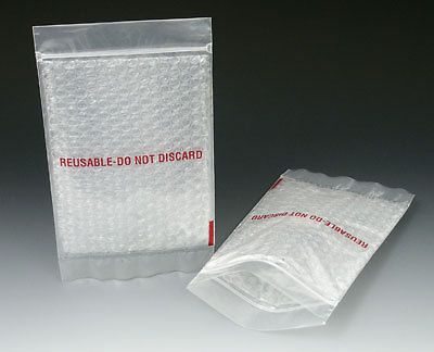 8&#034; x 10&#034; triple layer bubble zipper bags with message (3/16&#034;) (50 bags) for sale