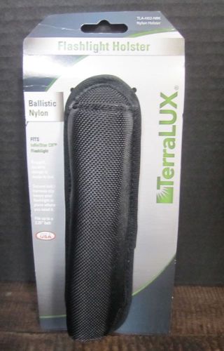 Ballistic flashlight holder nylon TerraLux Black military police duty belts