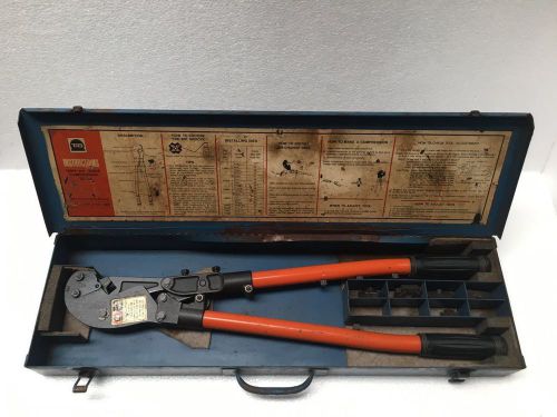 Thomas &amp; Betts TBM5S Crimping Tool with its 5 Different Dies