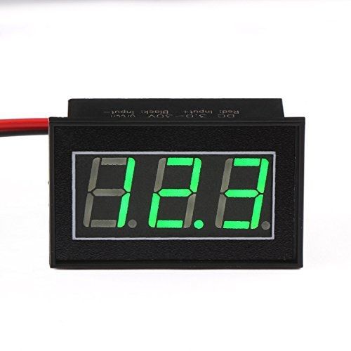 Drok? portable mini voltage tester voltmeter dc 12/24v digital volt panel meter for sale