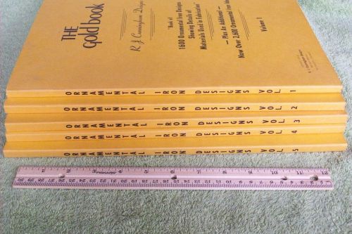 Ornamental Iron Designs 5 Volumes The Gold Book R.J. Cunningham 1976