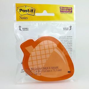 Post-it® Super Sticky Notes 2-pack - Acorn Shape - Orange - 3 in x 3 in