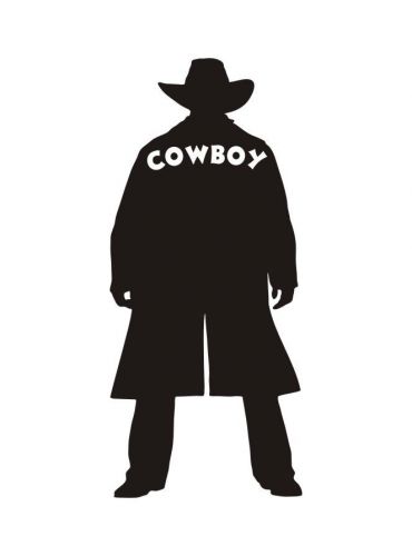 Cowboy Vinyl Sticker Decals for Car Truck Auto Window Decor 2083