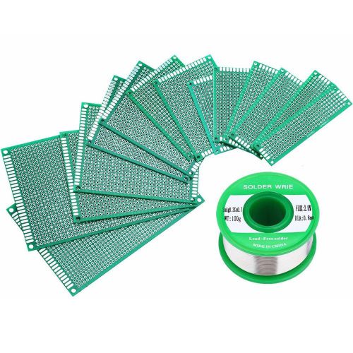 14pcs Multi-Sized Double Side Prototype PCB Universal Printed Circuit Board a...