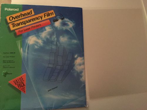 11 sheets of polaroid overhead transparency film for laser printers 1050-25 for sale