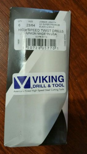 Viking 05770 23/64&#034; Premium HSS Jobbers Length Drill (Pack of 6)