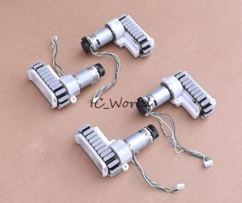 4PCS Chassis Motor Tank Model Sweeping Robot Geared Motor w/Track DC12V 7650rpm