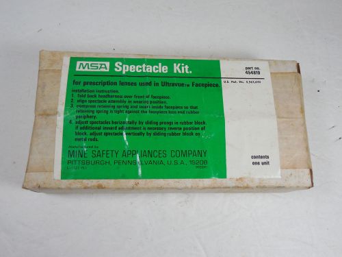NEW MSA 454819 SPECTACLE KIT FOR PRESCRIPTION LENSES USED IN ULTRAVUE FACEPIECE