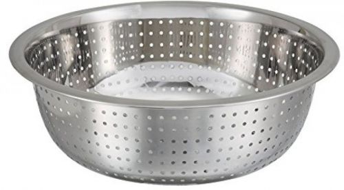 Winco CCOD-11S Chinese Colander With 2.5 Mm Holes, 11-Inch, Stainless Steel