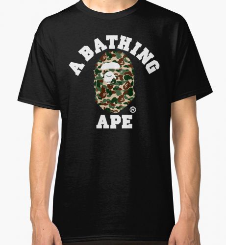 Bape - a bathing ape men&#039;s black tees t-shirt clothing for sale
