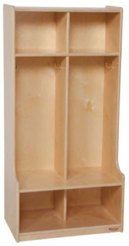 Wood designs 2 section locker - natural for sale