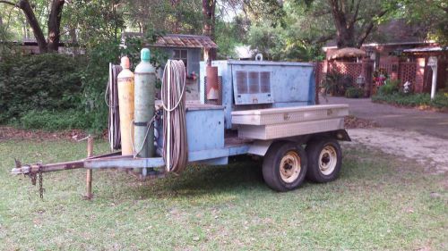 Fabricator trailer h/d anvil vice, miller generator/welder center mount for sale
