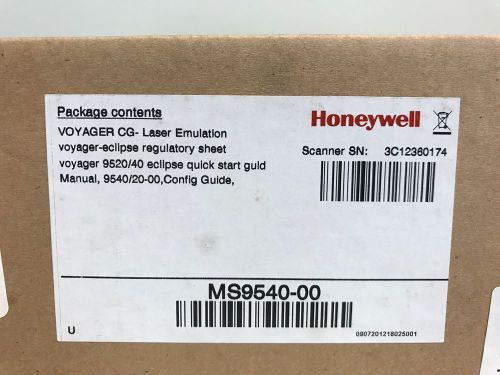 Honeywell MS9540-00 VoyagerCG Barcode Scanner, Light Gray Scanner Only ** NEW **