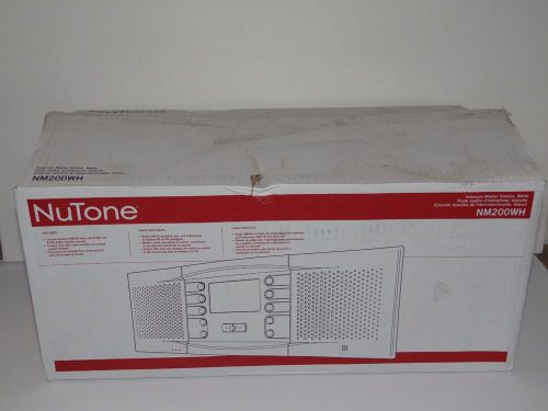 New nutone white intercom/music distribution master station nm200wh nm200 nib for sale