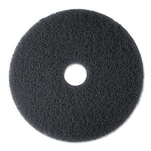 3m black stripper pad 7200, 13&#034; floor care pad (case of 5) for sale