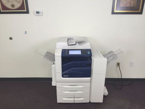 Xerox workcentre 7835 color copier machine network printer scanner fax finisher for sale