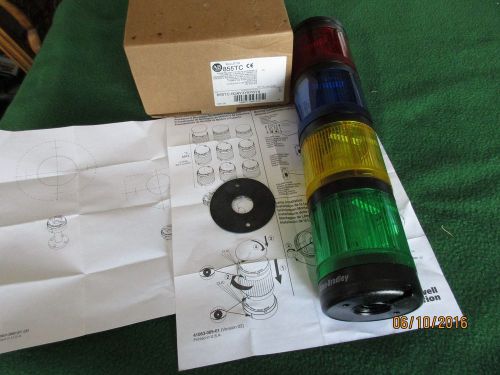 New allen-bradley tower stack light 855tc-b24y3y8y6y4  blue,green,red,yellow for sale