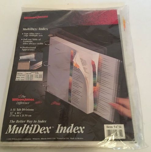 Wilson Jones MultiDex Pro Dividers W54731
