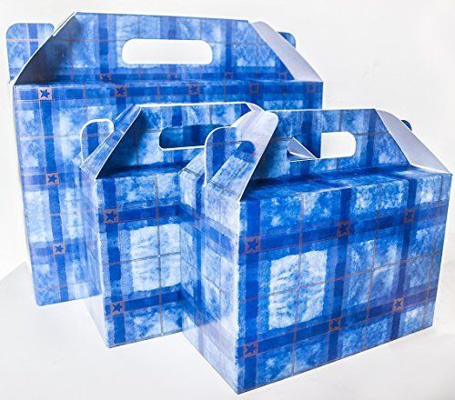 6 decorative boxes - italian design premium and stylish blue 9.45x3.74x5.91 v for sale