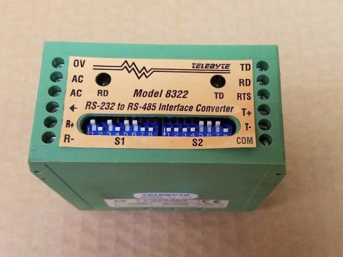TELEBYTE 8322  RS-232  to RS-485  INTERFACE CONVERTER