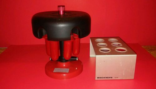 BECKMAN  SW28 CENTRIFUGE ROTOR  AND BASE 116.2 TUBES TUBE TRAY LOOK SW 28