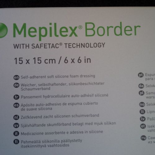 Mepilex Border 6&#034; x 6&#034;,15cmx15c x15cm Wound Dressing REF 295400 Dressing care
