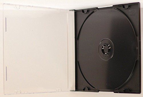 Yens® Yens CD Slim Slim CD Jewel Cases, Black, 100 Piece