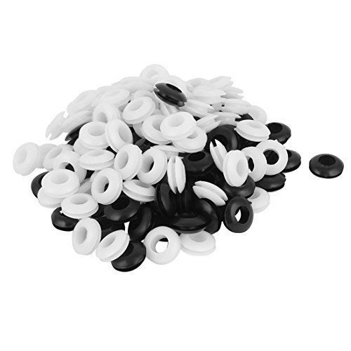 uxcell 110 pcs 6mm Inner Dia Double Sides Cable Wiring Grommets Gasket Ring