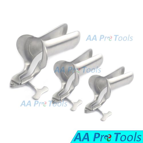 AA Pro: Collin Vaginal Speculum OB/GYN stainless steel Small/Medium/Large
