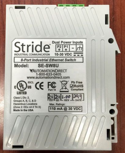 Stride Industrial Communication SE-SW8U , 8-Port Industrial Ethernet Switch