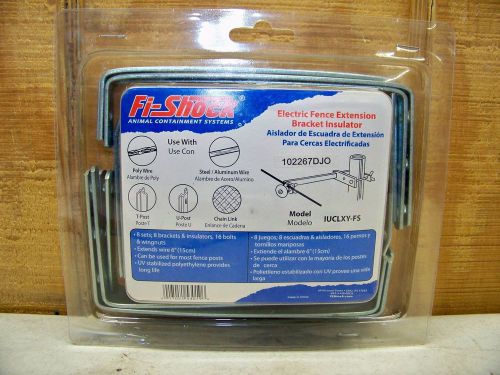 Fi-Shock Electric Fence Extension Bracket Insulator IUCLXY-FX 8 Sets