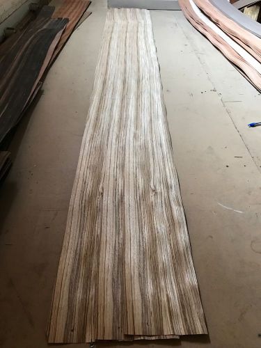 Wood Veneer Zebrawood 9x116 3Pcs Total Raw Veneer  &#034;EXOTIC&#034; ZE.S1 11-17-16