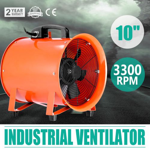 10&#034; Industrial Fan Ventilator Fume Blower Garage Workshop Basement Heavy Duty US