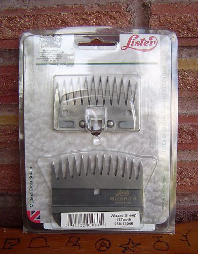 ~LISTER WIZARD SHEEP CLIPPER SHEARING, 13 TOOTH BLADE, NEW, SEALED IN PACKAGE~