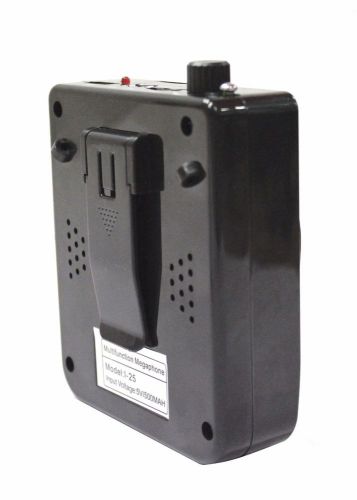 15W Portable Loud Voice Booster PA Amplifier AMP Speaker for Coachers Black