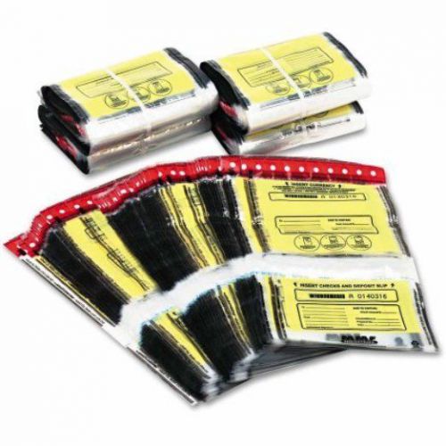 Mmf industries tamper-evident twin deposit bags, 9.5&#034; x 17.5&#034;, 100-count, clear for sale