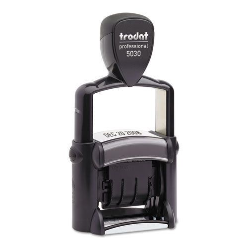 Trodat professional stamp, dater, self-inking, 1 5/8 x 3/8, black for sale