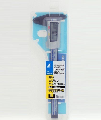 Shinwa digital vernier caliper 150mm metric machinist 19979 japan for sale