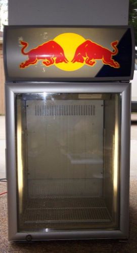Red Bull Energy Drink Mini Bar Fridge Cooler Full Size! Works! Refrigerator