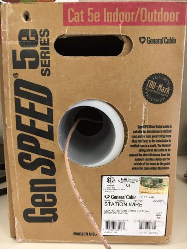 General Cable GenSPEED 5000 CAT 5E Cable 1000ft Beige